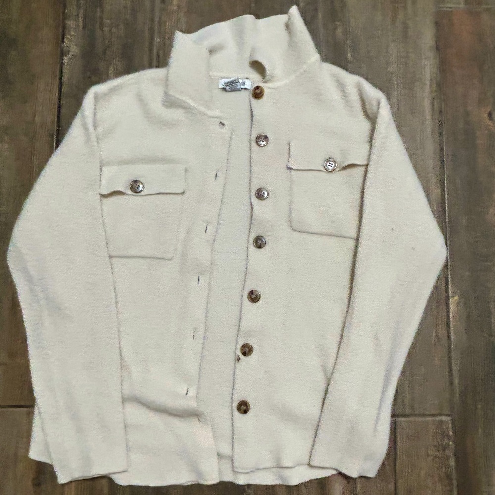 William Rast Ivory Colored Button Up (Size: US Large)